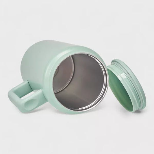 Insulated Tumbler 50oz with Handle & Straw (Mint Green) - Kidsy