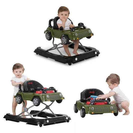 Jeep Classic Wrangler 3 - in - 1 Grow With Me Walker (Green) - Kidsy