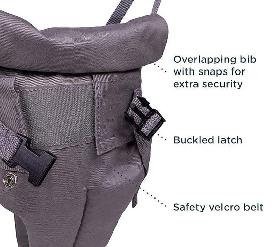 Jolly Jumper Classic Baby Jumper with Stand (Grey) - Kidsy