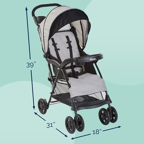Kolcraft Cloud Plus Lightweight Stroller (Slate Grey) - Kidsy