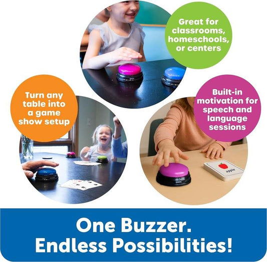 Learning Resources Answer Buzzers Set of 4 Ages 3+ Game Show Buzzers - Kidsy