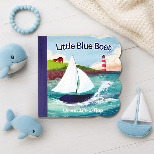 Little Blue Boat Chunky Lift - a - Flap Board Book (Babies Love) - Kidsy