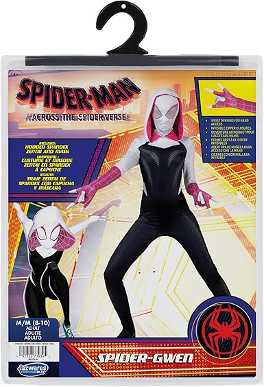 MARVEL Spider - Gwen Official Adult Zentai Halloween Costume (Medium) - Kidsy