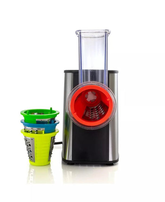 MegaChef 4 - in - 1 Electric Salad Maker & Slicer (Stainless Steel) - Kidsy