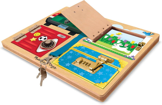 Melissa & Doug Locks and Latches Wooden Board Toy - Kidsy