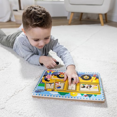 Melissa & Doug Wheels on the Bus Peg Puzzle 8 - Piece - Kidsy