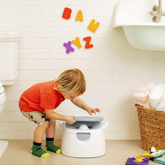 Munchkin Arm & Hammer Multi-Stage 3-in-1 Potty Training Seat (Grey) - Kidsy