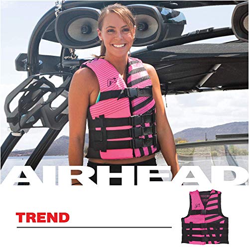 New Airhead Women’s Trend Life Jacket, Coast Guard Approved, Small/Medium (Pink) - Kidsy