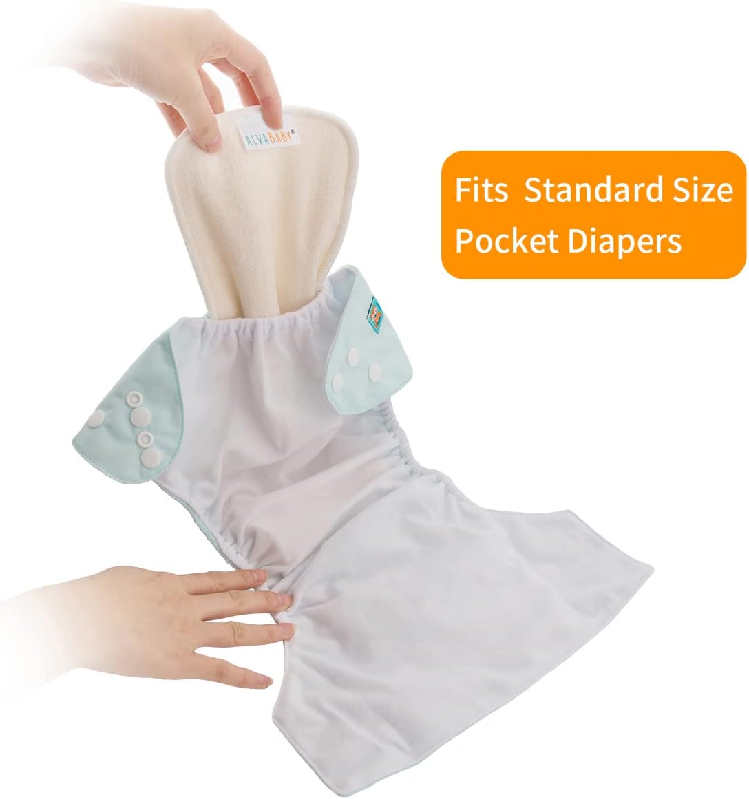 New ALVABABY 5 - Layer Cloth Diaper Inserts 6 Pack - Kidsy