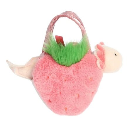 New Aurora Small Strawberry Axolotl Fancy Pals Fashionable Plush Toy (Pink, 8") - Kidsy