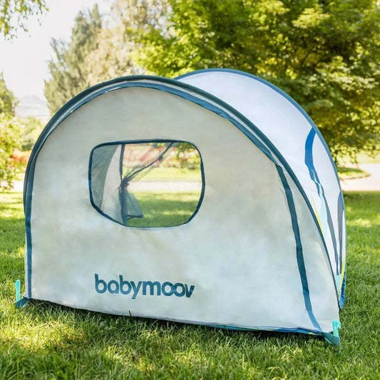 New Babymoov Anti - UV Tropical Resistant Portable Pop - Up Sun Shelter Play Tent with Carry Bag - Kidsy
