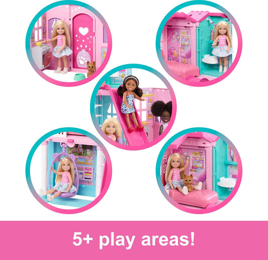 New Barbie Chelsea Pop - Up Dollhouse Playset with Doll & Accessories - Kidsy