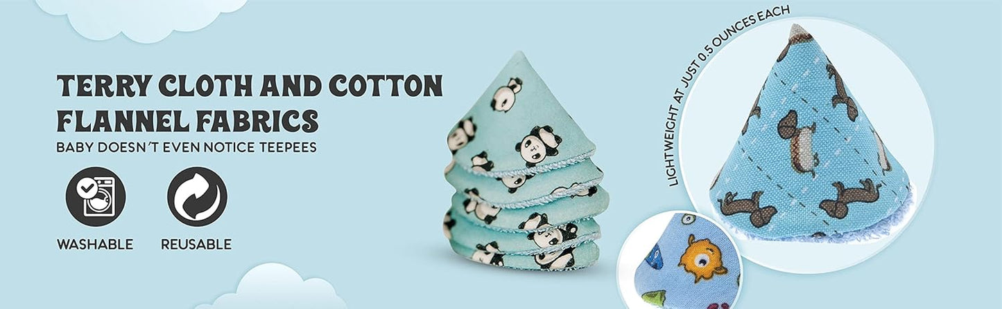 New Beba Bean Pee - pee Teepee Golf Green - Cello Bag, 5 Golf Teepees - Kidsy