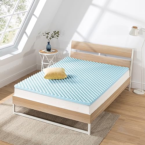 New Best Price Mattress 2" Egg Crate Memory Foam (Blue)(Twin) - Kidsy