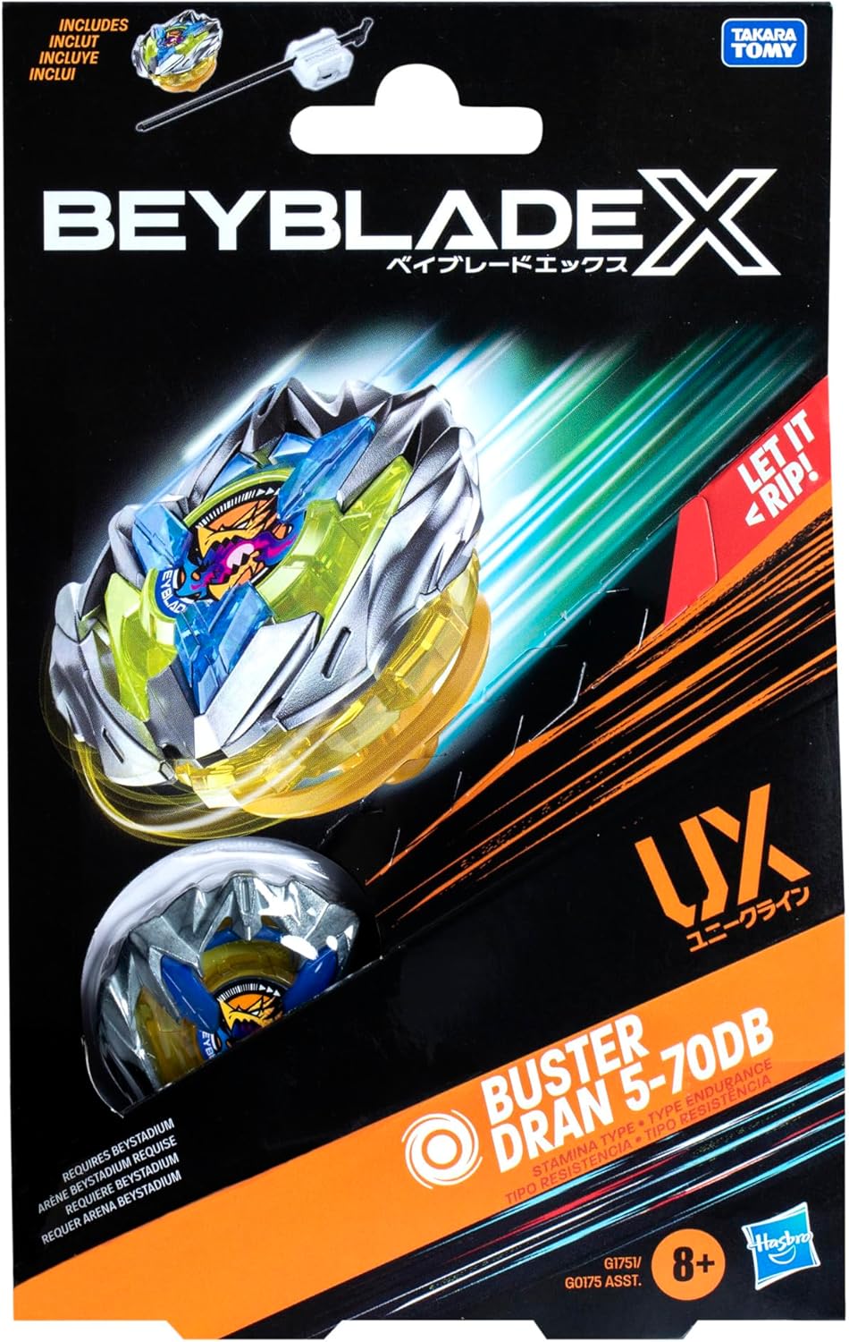 New Beyblade X Buster Dran 5 - 70DB Starter Pack with Launcher - Kidsy