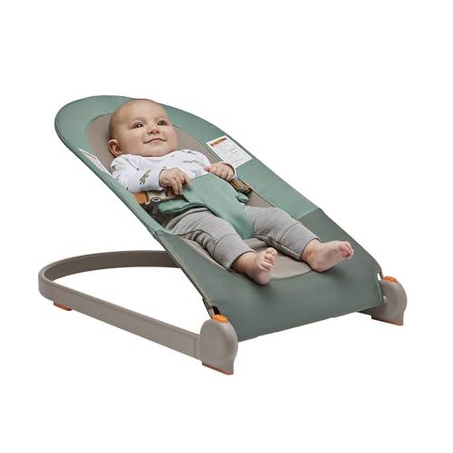 New Boon Slant Portable Baby Bouncer (Dark Green) - Kidsy