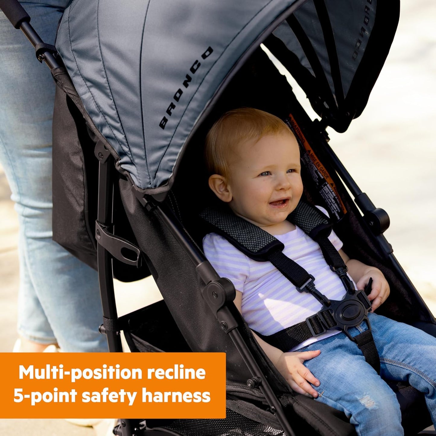 New Bright Starts Ford Bronco HighGear Stroller - Area 51 (Blue/Green) - Kidsy