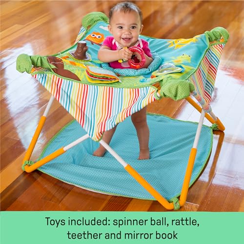 New Bright Starts Pop 'N Jump Portable Baby Activity Center (Animals) - Kidsy