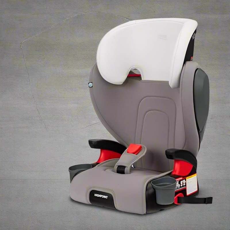 New Britax Highpoint Backless Belt - Positioning Booster Seat (Gray Ombre) - Kidsy