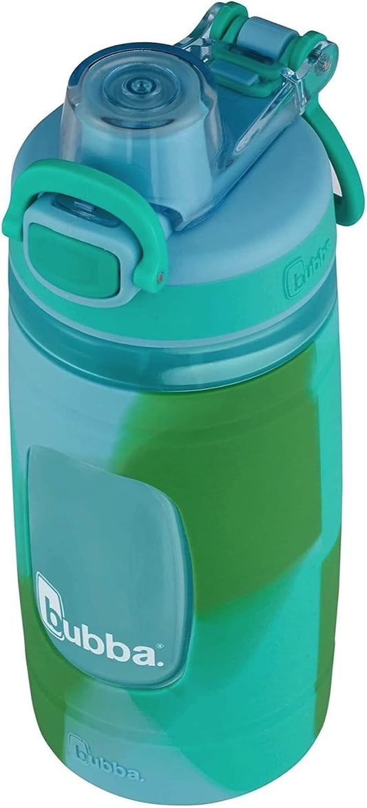 New Bubba Kids Flo Water Bottle (Crystle Ice with Rock Candy & Kiwi Color Wash, 16oz) - Kidsy