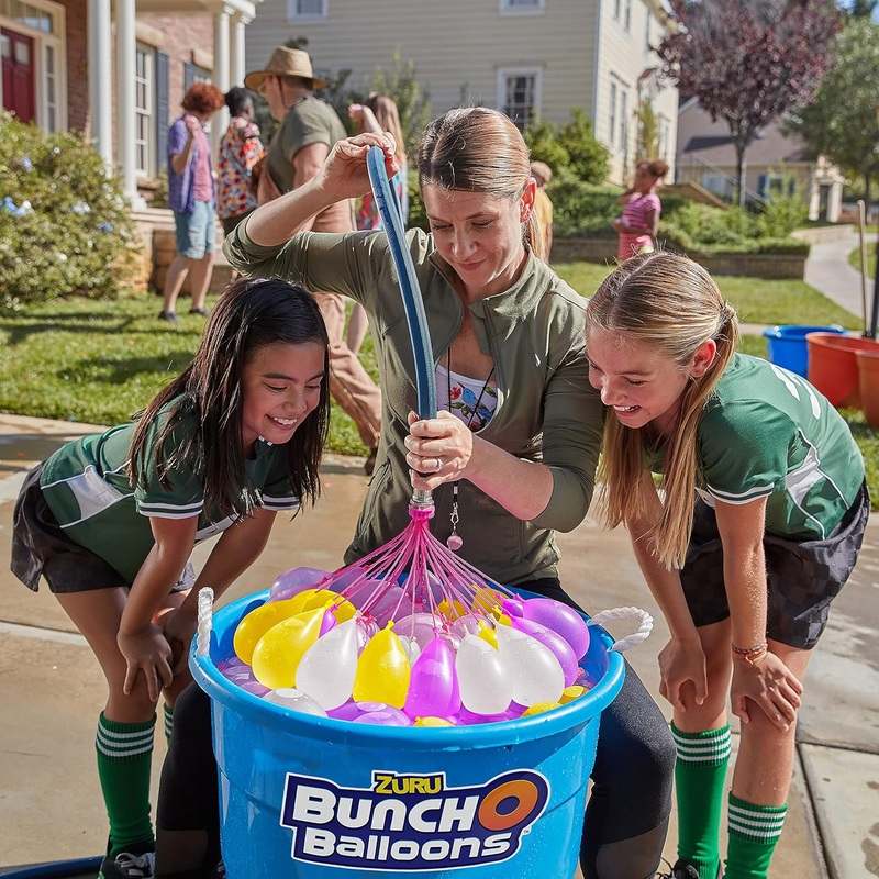 New Bunch O Balloons Crazy Color by ZURU 200+ Rapid - Filling Self - Sealing Water Balloons (6 Pack) - Kidsy