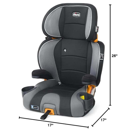 New Chicco KidFit Adapt Plus 2 - in - 1 Belt - Positioning Booster Car Seat (Ember/Black) - Kidsy