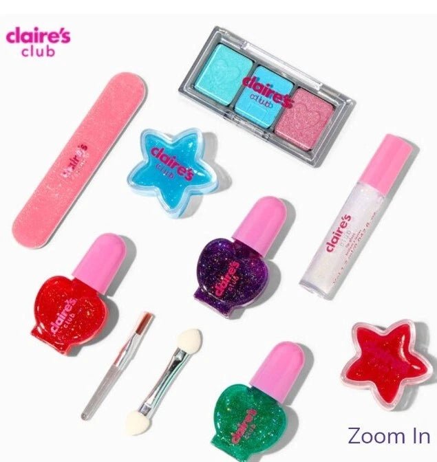 New Claire’s Club Pastel Glitter Backpack Makeup Set - Kidsy