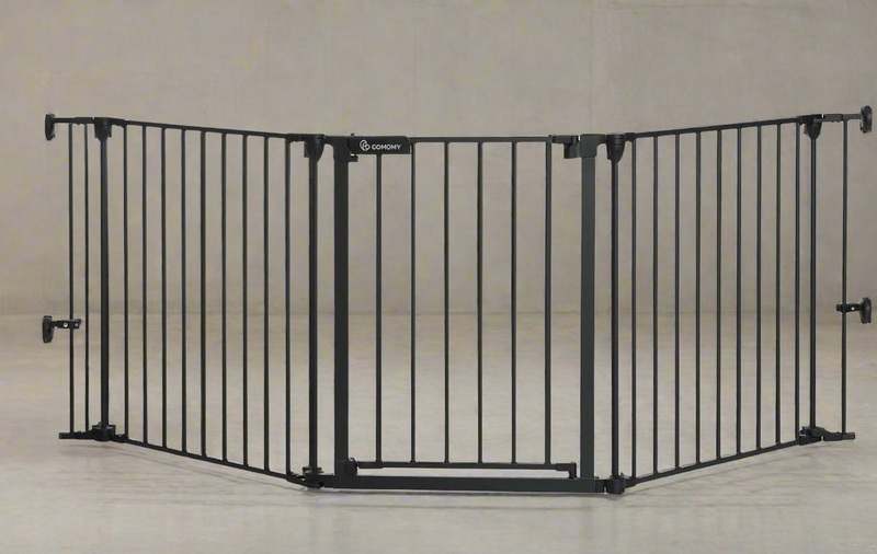 New COMOMY Extra Wide Baby Gate 30–80" (Black) - Kidsy