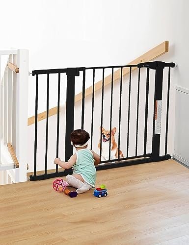New COMOMY Safety Baby Gate Extra Wide (37.8" - 43.3") - Kidsy