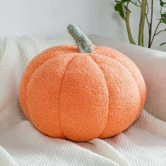 New COSGOO 3D Fluffy Pumpkin Plush Toy, 8" (Orange) - Kidsy