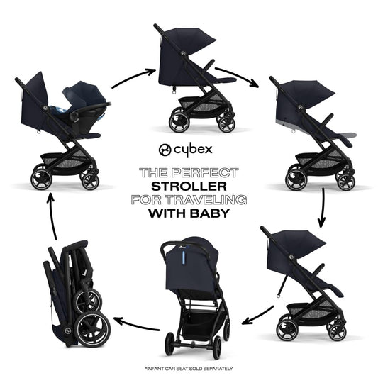 New CYBEX Beezy 2 Compact Travel Stroller (Dark Blue) - Kidsy