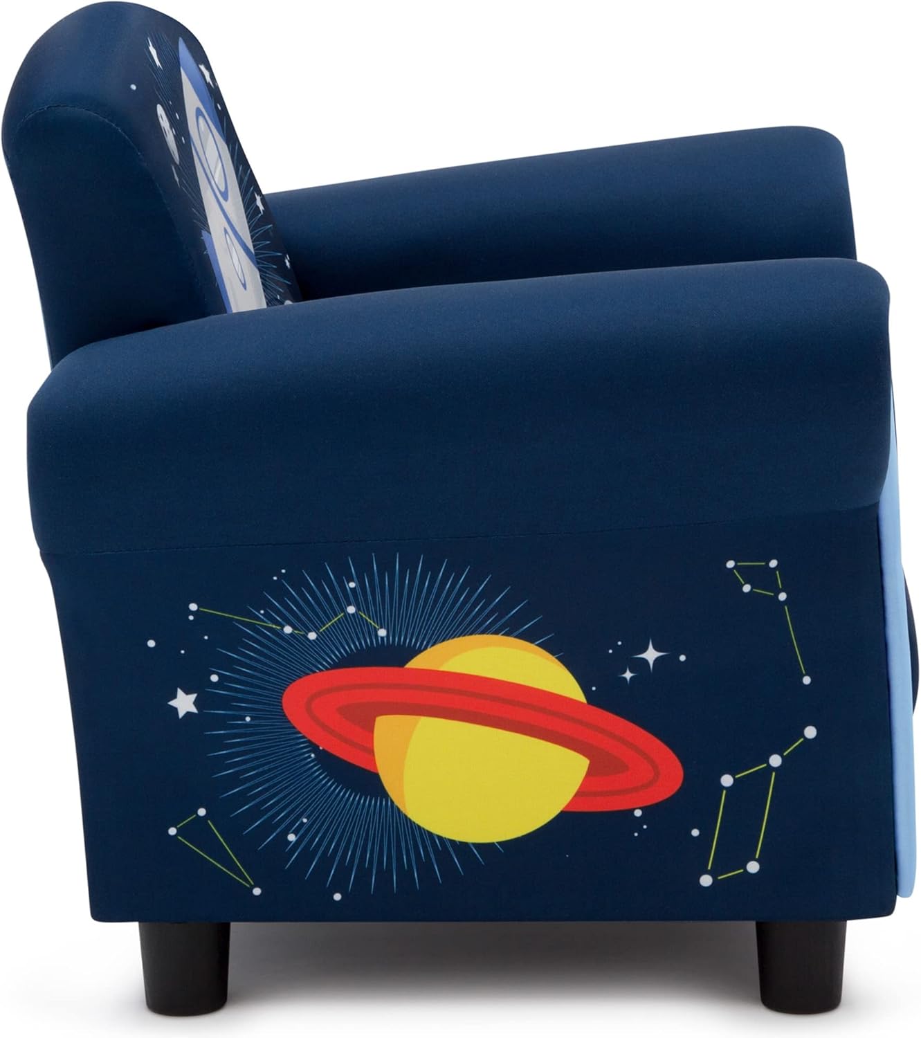 New Delta Children Space Adventures Kids Upholstered Chair (Blue) - Kidsy