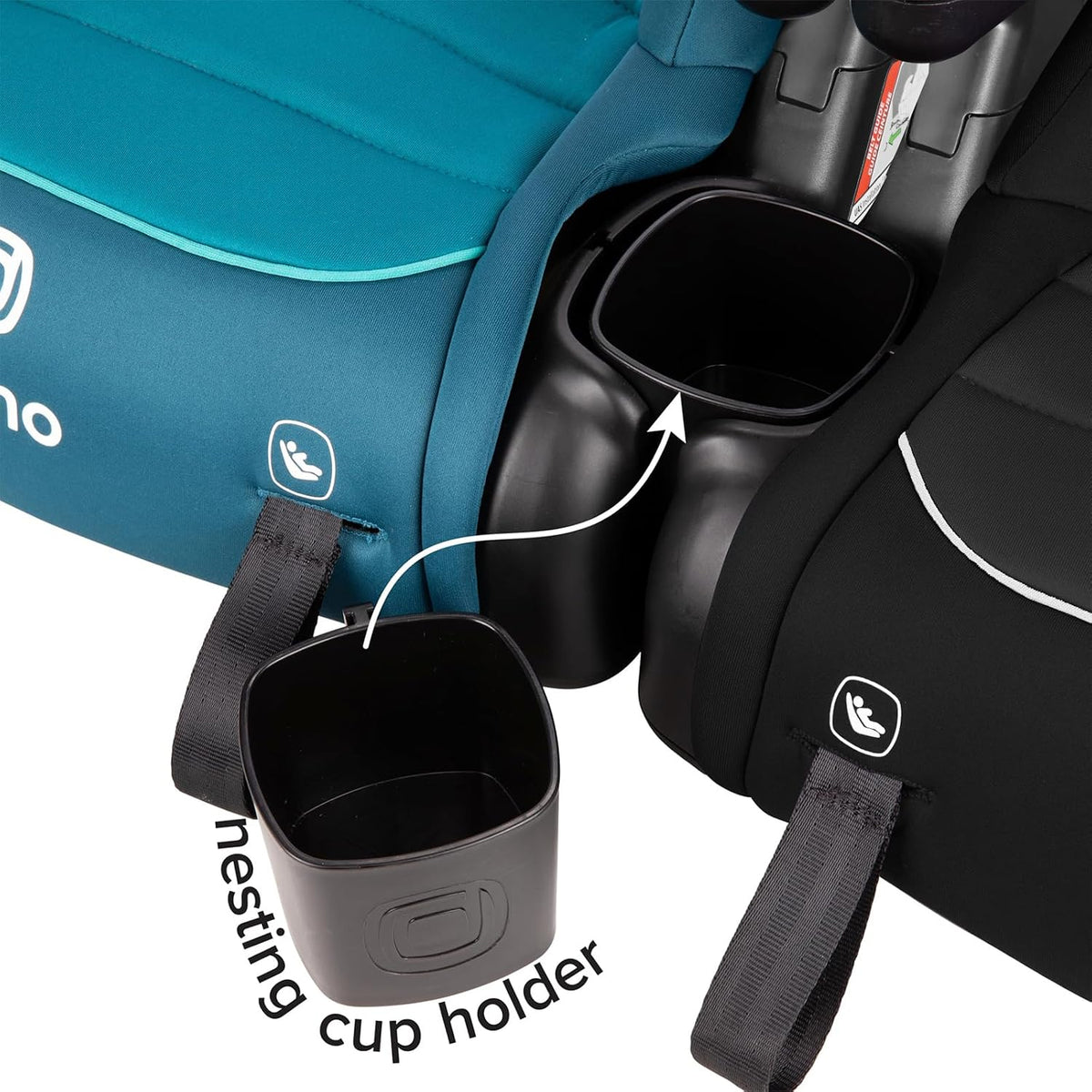 New Diono Connect3 RXT Backless Booster Car Seat 2-Pack (Black Storm) - Kidsy