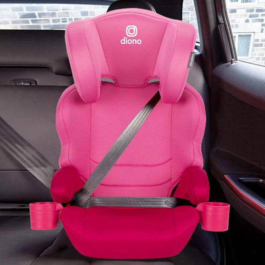 New Diono Everett NXT High Back Booster Car Seat with Rigid Latch (Pink Cotton Candy) - Kidsy