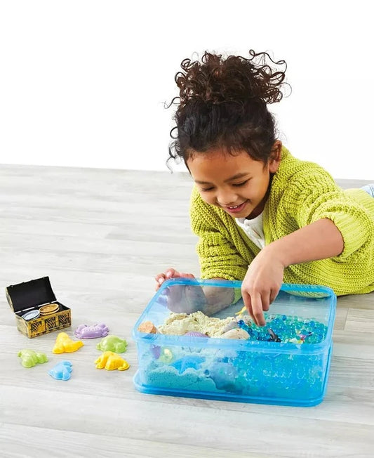 New Discovery Kids Ocean Treasures Sensory Play Set - 38 Pieces (Blue) - Kidsy