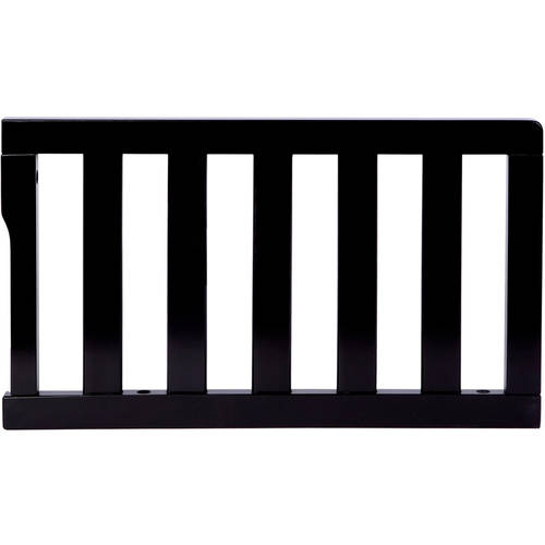 New Dream on Me Convertible Crib Toddler Guard Rail (Black) - Kidsy
