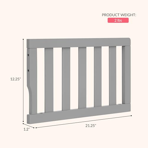 New Dream On Me Universal Convertible Crib Toddler Guard Rail (Natural) - Kidsy