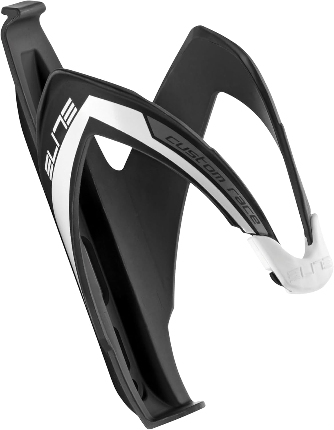 New Elite Custom Race Bottle Cage (Black/White) - Kidsy