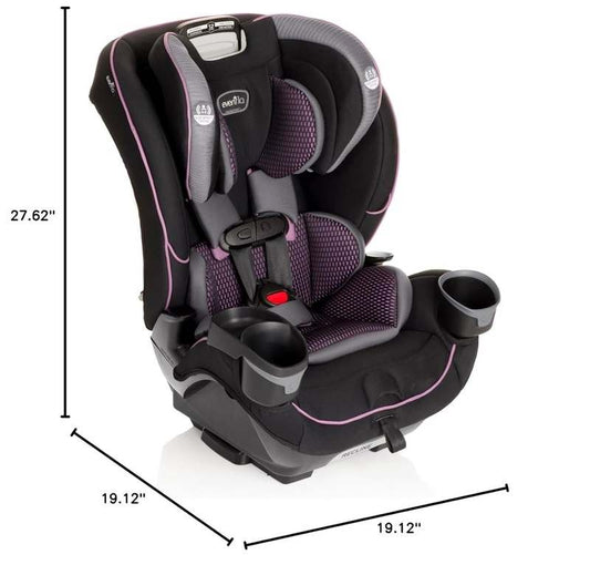 New Evenflo EveryFit/All4One 3 - in - 1 Convertible Car Seat (Augusta Pink) - Kidsy