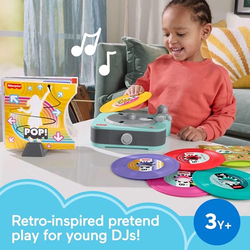 New Fisher Price Deluxe Rockin Record Player Musical Toy - Kidsy