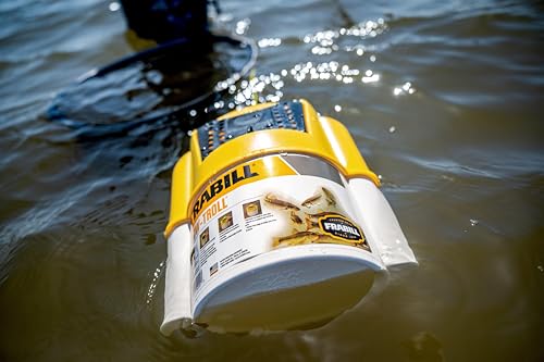 New Frabill Flow Troll Bait Container 6 - Quart (Yellow and White) - Kidsy