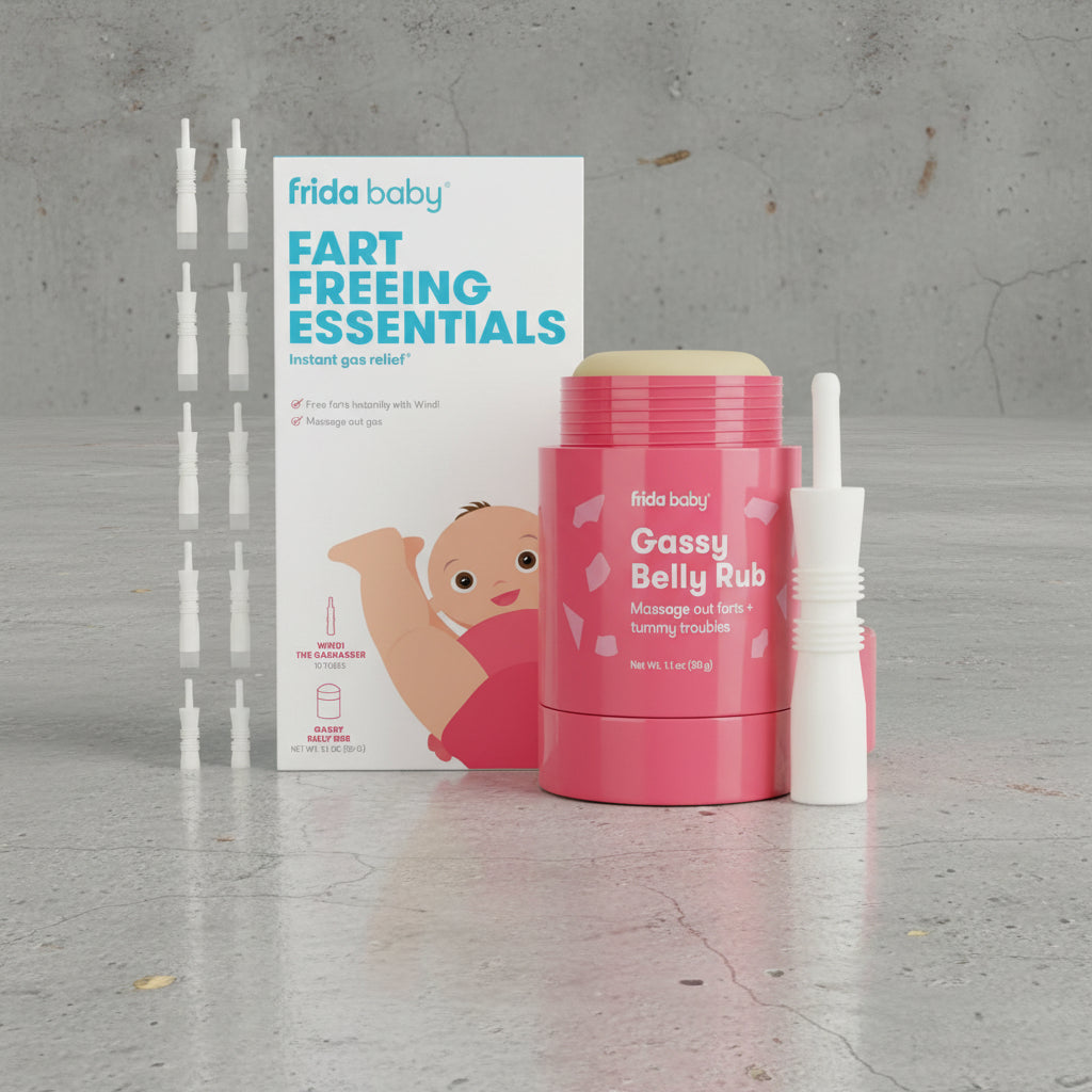 New Frida Baby Fart Freeing Essentials (Windi 10ct+ Gassy Belly Rub) - Kidsy