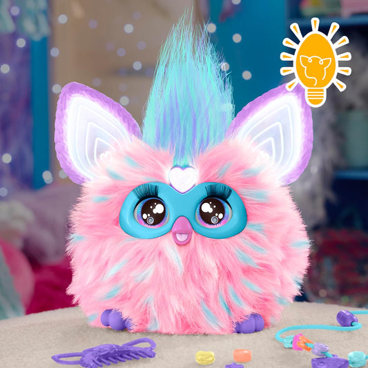 New Furby Cotton Candy Interactive Plush Toy (Pink and Blue) - Kidsy