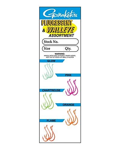 New Gamakatsu Walleye Hooks (Pack of 20), 6M(D) - Kidsy