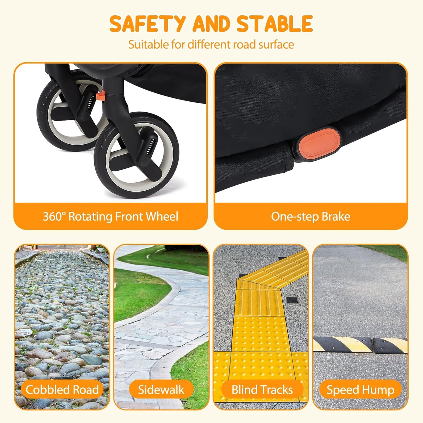 New GAOMON Lightweight Stroller (Gray) - Kidsy