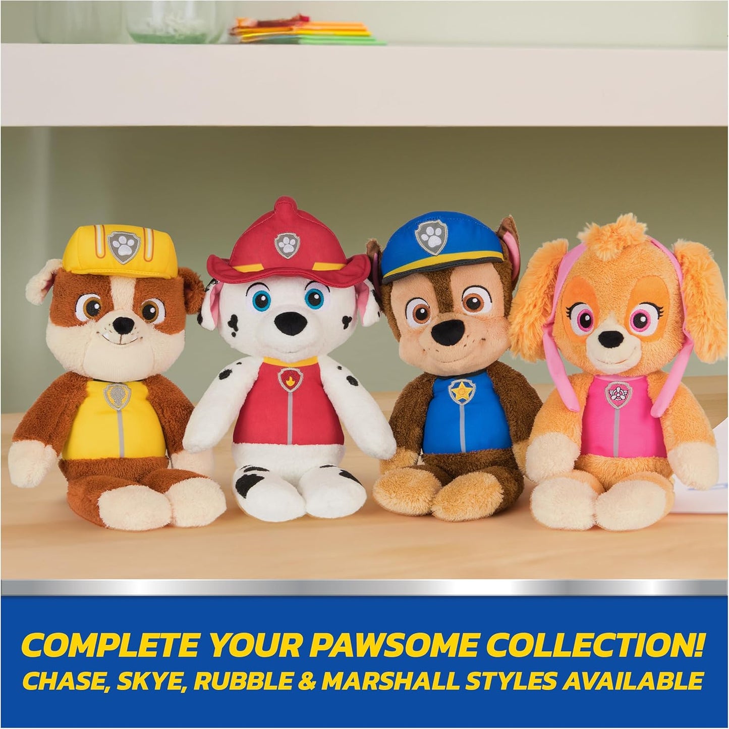 New GUND PAW Patrol Chase 13 - Inch Take Along Buddy Plush (Blue/Brown) - Kidsy