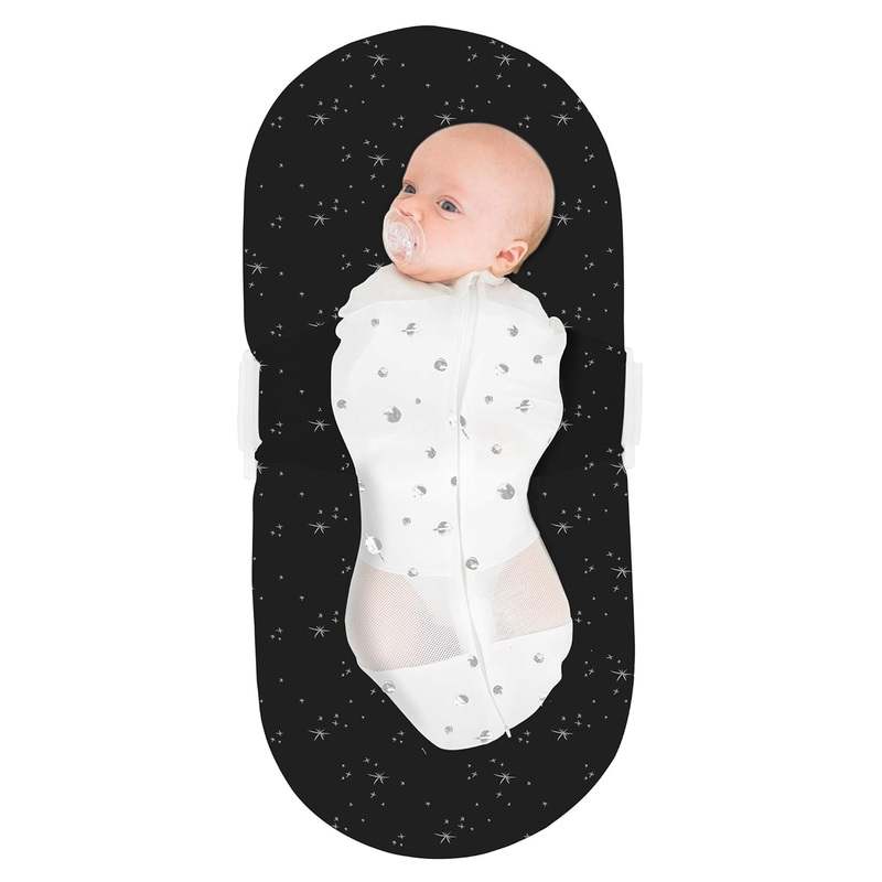 New Happiest Baby SNOO Bassinet Fitted Sheet (Black Galaxy) - Kidsy