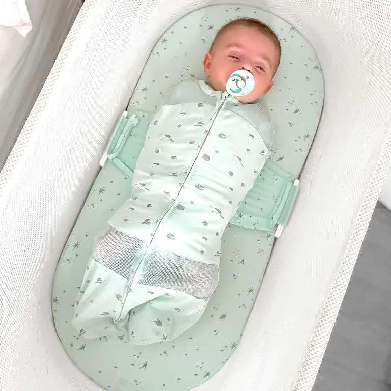 New Happiest Baby SNOO Sleep Sack (Teal Planets - Large) - Kidsy