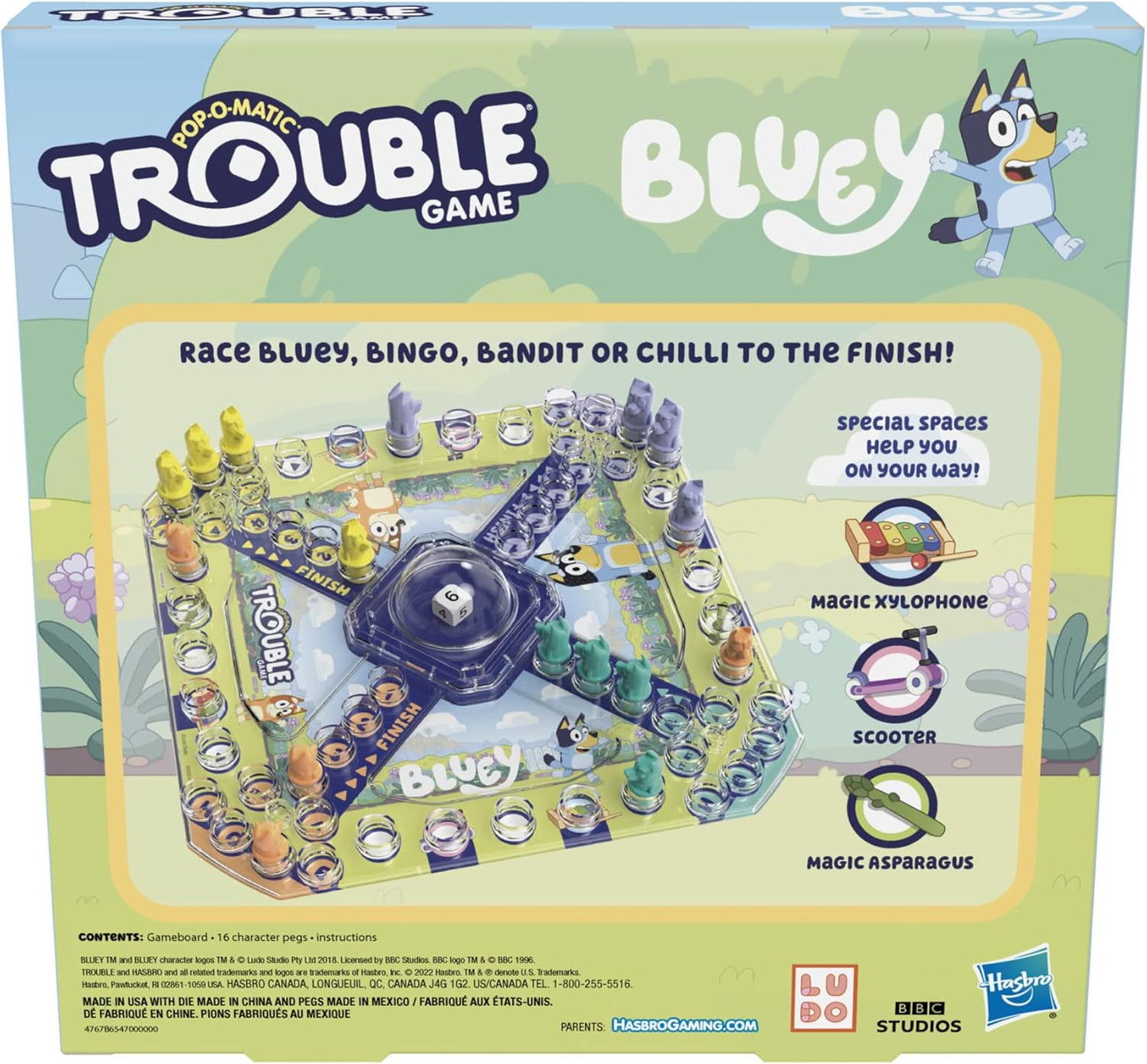 New Hasbro Gaming Trouble Bluey Edition Board Game - Kidsy