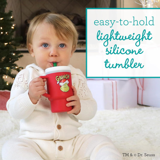 New Infantino My 1st Tumbler Sippy Cup 9 oz (Red Grinch) - Kidsy